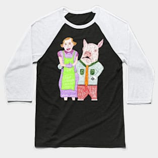 Pig Husband Baseball T-Shirt